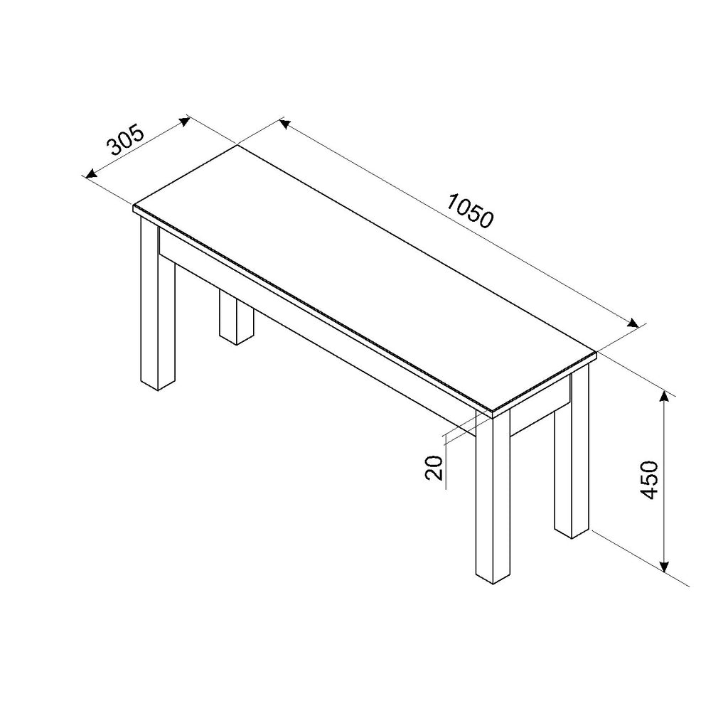 Linea Bench For 1200Mm Table