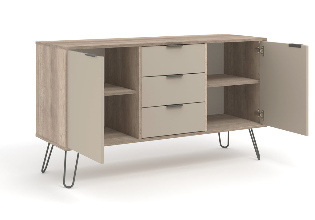 Medium Sideboard With 2 Doors, 3 Drawers