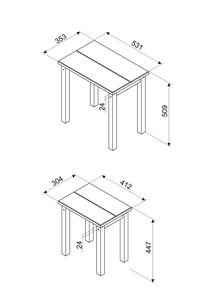 Linea Nest Of 2 Tables