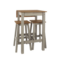 Load image into Gallery viewer, Linea Drop Leaf Breakfast Table &amp; 2 High Stools Set