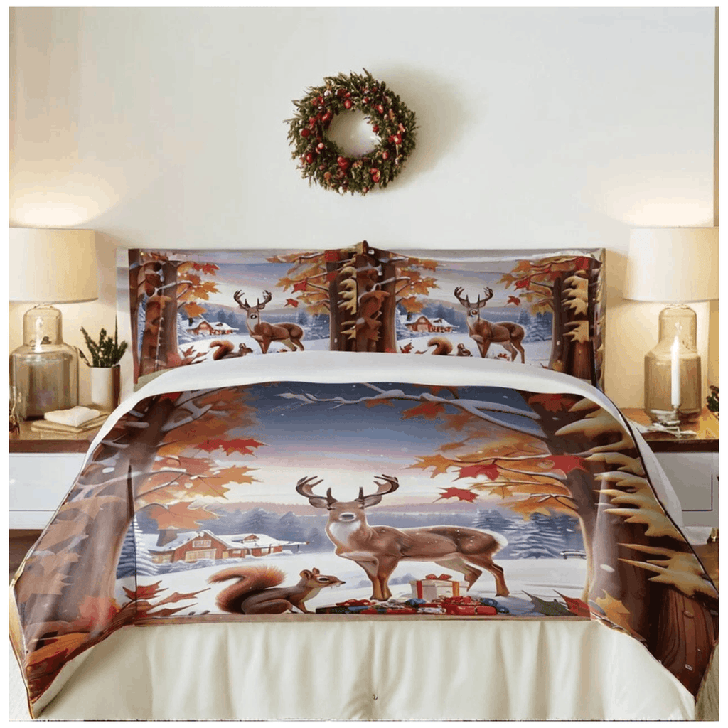 Christmas Santa Reversible Duvet Cover Set