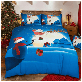 Christmas Santa Reversible Duvet Cover Set