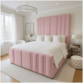 80-Inch High Panel Bed with Optional Storage