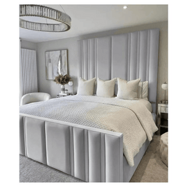 80-Inch High Panel Bed with Optional Storage