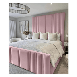 80-Inch High Panel Bed with Optional Storage