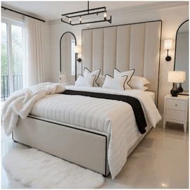90 High Headboard Luxury Tara Panel Bed