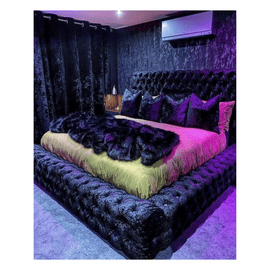 Ambassador Crush Velvet Bed with Storage Lift