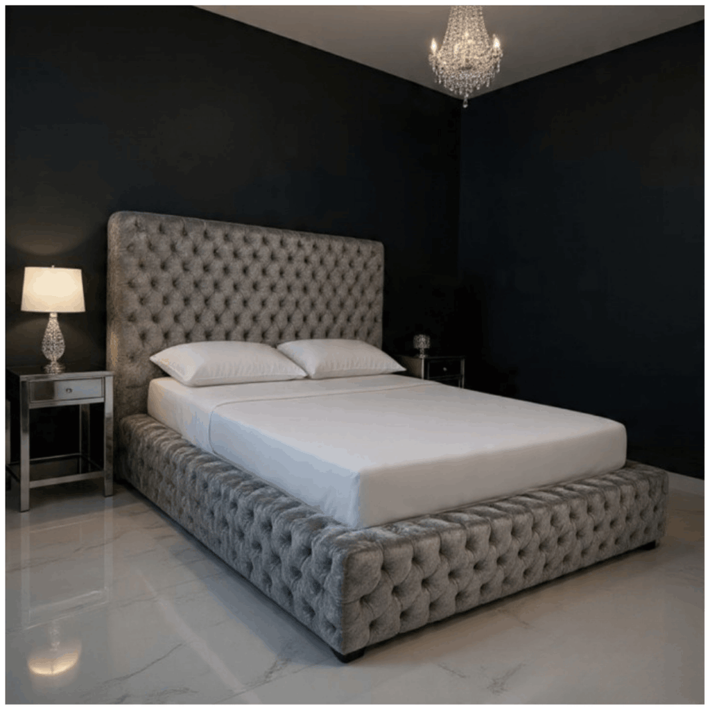 Ambassador Crush Velvet Bed with Storage Lift