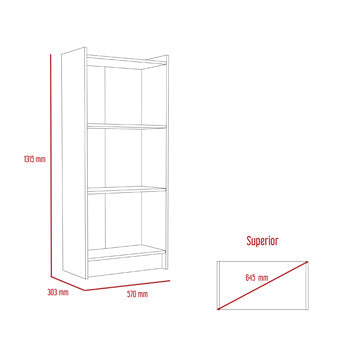 3 Shelf Bookcase