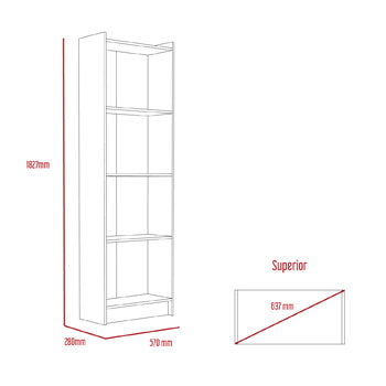 4 Shelf Bookcase