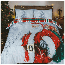 Load image into Gallery viewer, Christmas Santa Reversible Duvet Cover Set