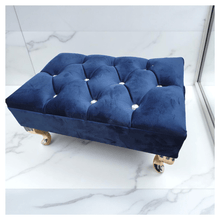 Load image into Gallery viewer, Crystal Luxe Glam Footstool