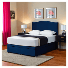 Load image into Gallery viewer, Curved Headboard Ottoman Bed