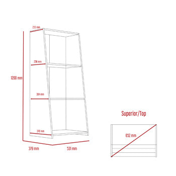 Low Bookcase 3 Shelves