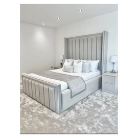 Elegant Wingback Line Bed | 60
