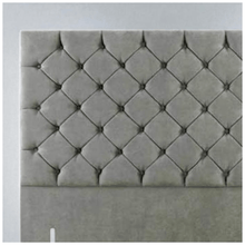 Load image into Gallery viewer, Elegant Button-Tufted Velvet Headboard