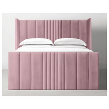 Load image into Gallery viewer, Elegant Plush Velvet Seoul Wingback Storage Bed