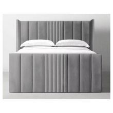 Load image into Gallery viewer, Elegant Plush Velvet Seoul Wingback Storage Bed