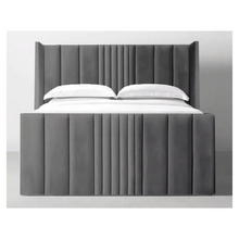 Load image into Gallery viewer, Elegant Plush Velvet Seoul Wingback Storage Bed