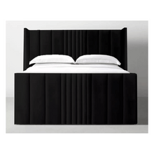 Load image into Gallery viewer, Elegant Plush Velvet Seoul Wingback Storage Bed