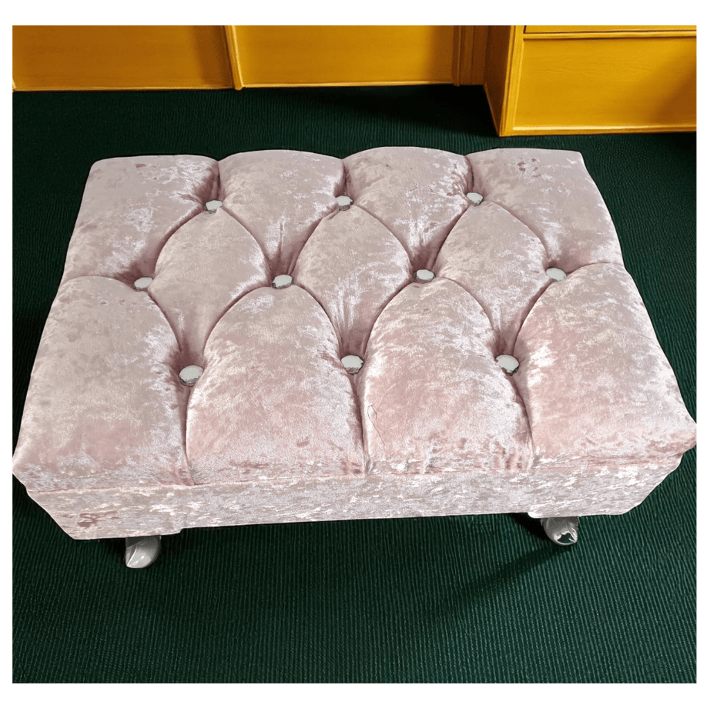Elegant Tufted Footstool