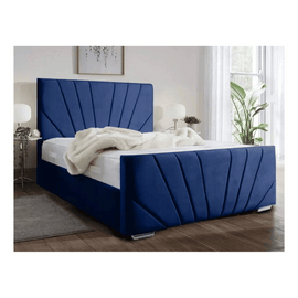 Elegant Victoria Plush Velvet Storage Bed
