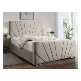 Elegant Victoria Plush Velvet Storage Bed
