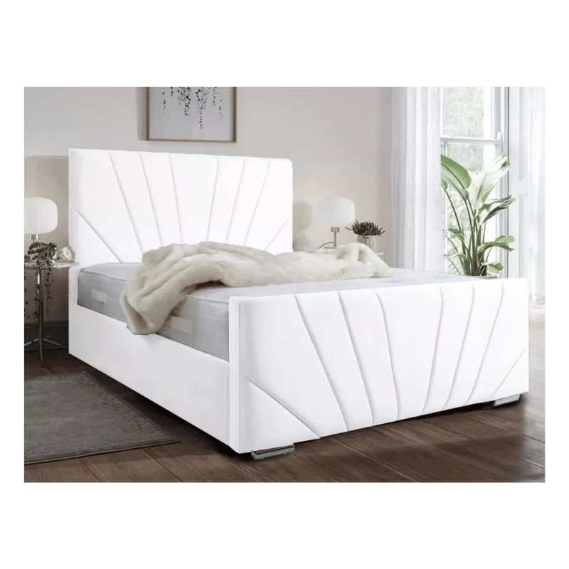 Elegant Victoria Plush Velvet Storage Bed
