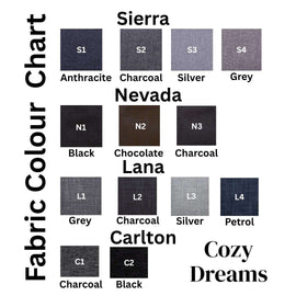 Fabric Colour Chart