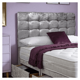 Glam Velvet Divan Bed Quilted Style with Storage