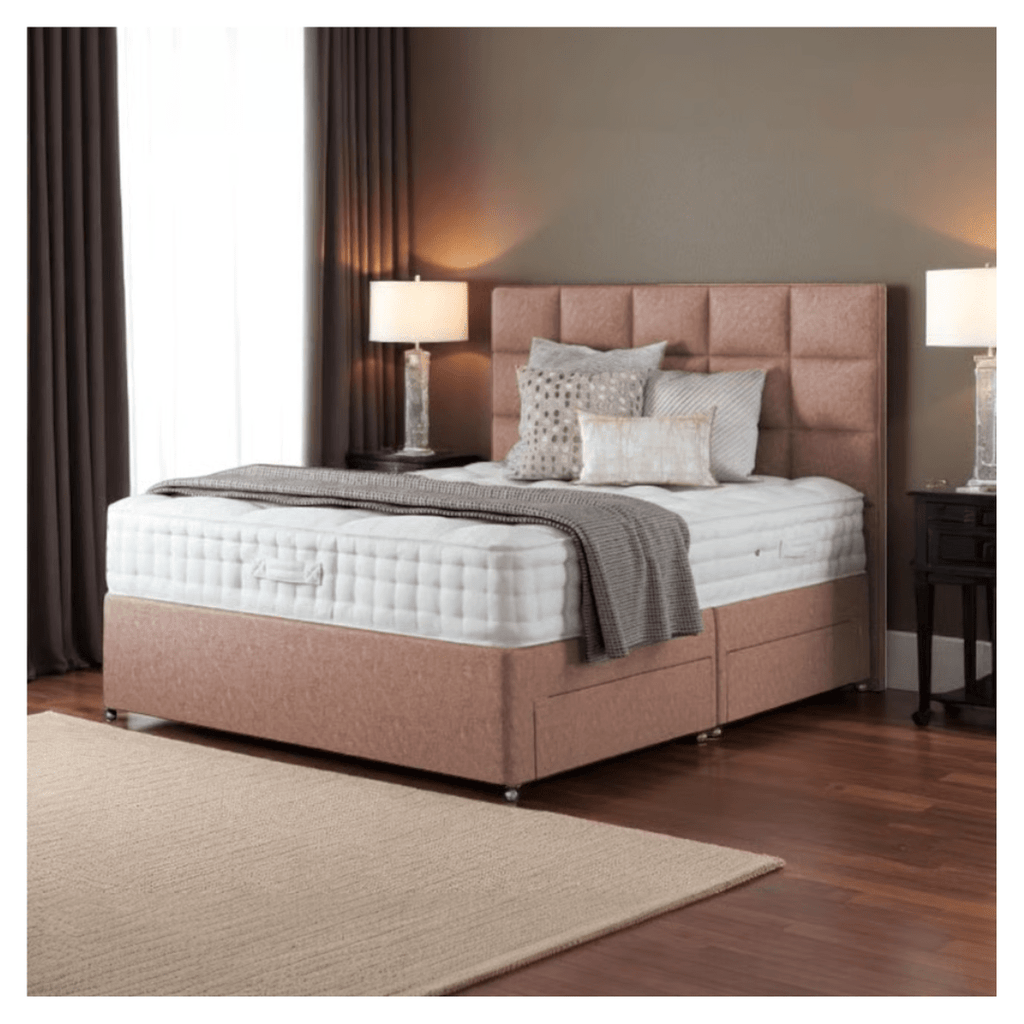High End Upholstered Bed with Storage