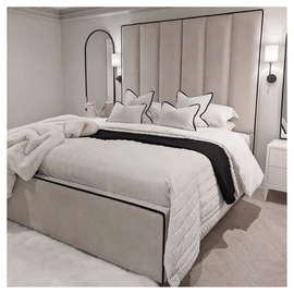  High Headboard Luxury Tara Panel Bed