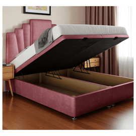Luxe Deco Panel Ottoman Bed