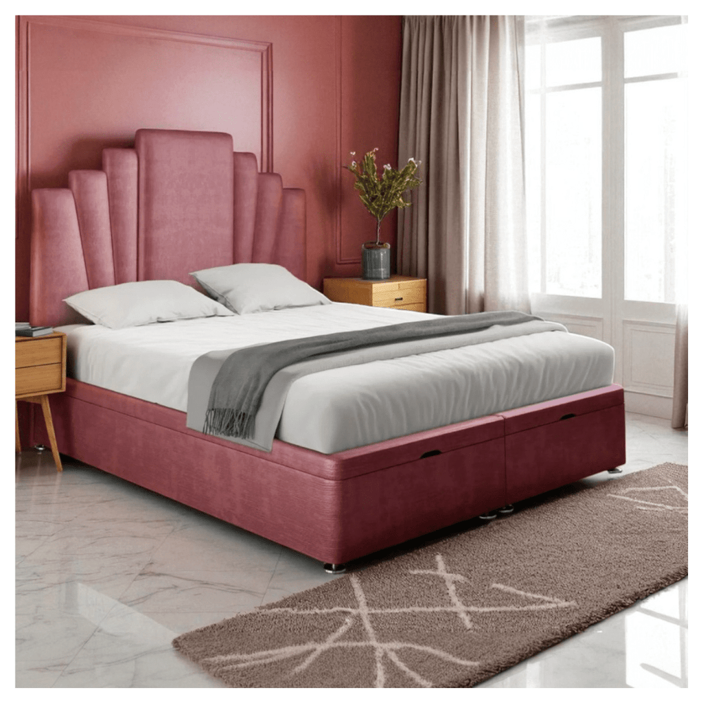 Luxe Deco Panel Ottoman Bed