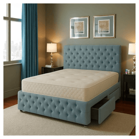 Luxury Button-Tufted Divan Bed