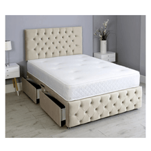 Load image into Gallery viewer, Luxury Button-Tufted Divan Bed