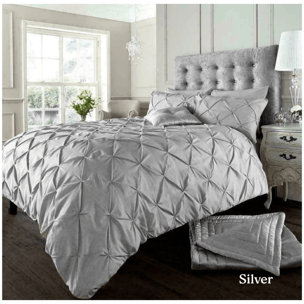 Luxury Pintuck Bedding Set 68 Pick Poly Cotton Duvet Set