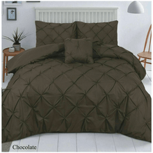 Load image into Gallery viewer, Luxury Pintuck Bedding Set 68 Pick Poly Cotton Duvet Set
