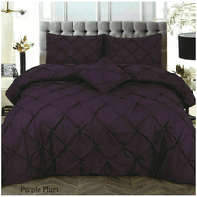 Load image into Gallery viewer, Luxury Pintuck Bedding Set 68 Pick Poly Cotton Duvet Set