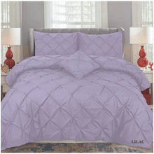 Load image into Gallery viewer, Luxury Pintuck Bedding Set 68 Pick Poly Cotton Duvet Set