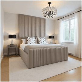 Luxury 90 High Headboard Panel Bed