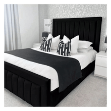 Load image into Gallery viewer, Luxury Plush Velvet Diva Bed with Gas Lift Storage