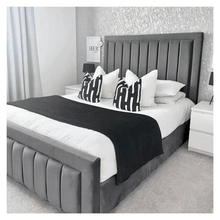 Load image into Gallery viewer, Luxury Plush Velvet Diva Bed with Gas Lift Storage