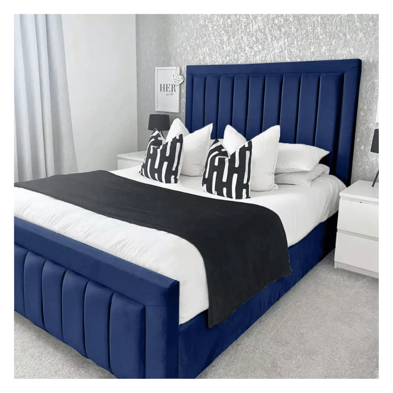 Luxury Plush Velvet Diva Bed with Gas Lift Storage