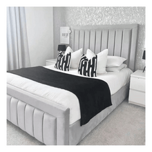 Load image into Gallery viewer, Luxury Plush Velvet Diva Bed with Gas Lift Storage