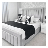 Luxury Plush Velvet Diva Bed with Gas Lift Storage