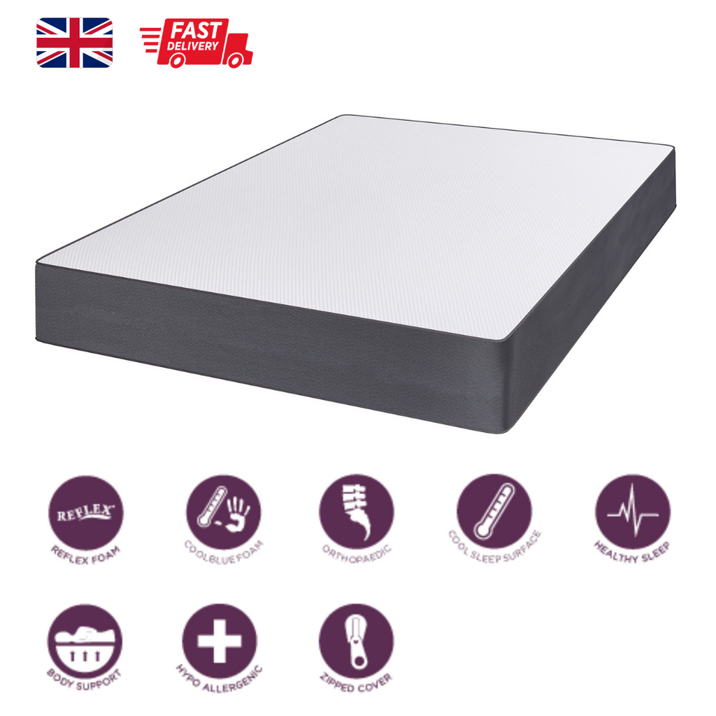 Memory Foam Mattress Cool Blue Graphite