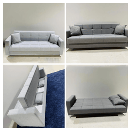 Modern Comfort 3-Seater Sofa Bed with Hidden Storage