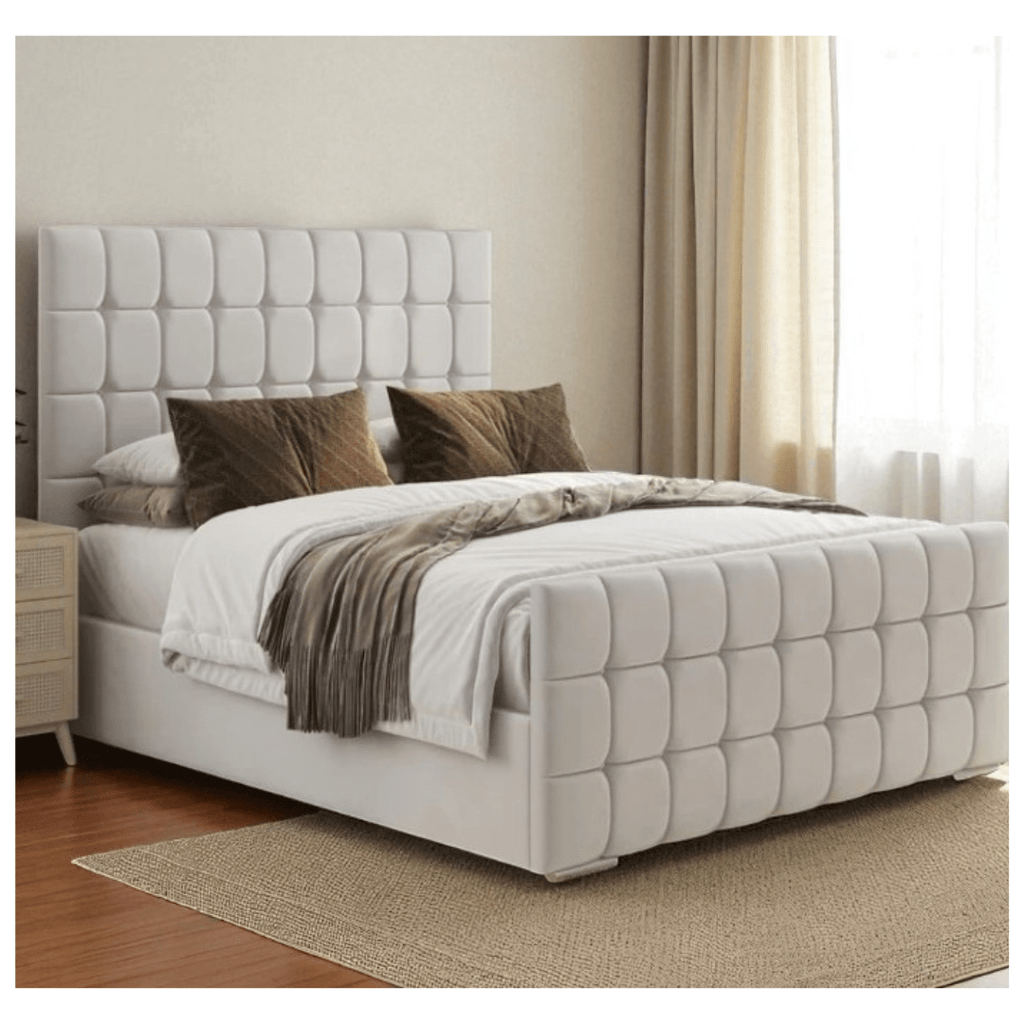 Modern Grid Luxe Bed Frame