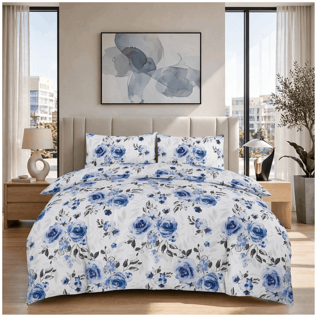 Modern Reversible Printed Duvet Cover Set